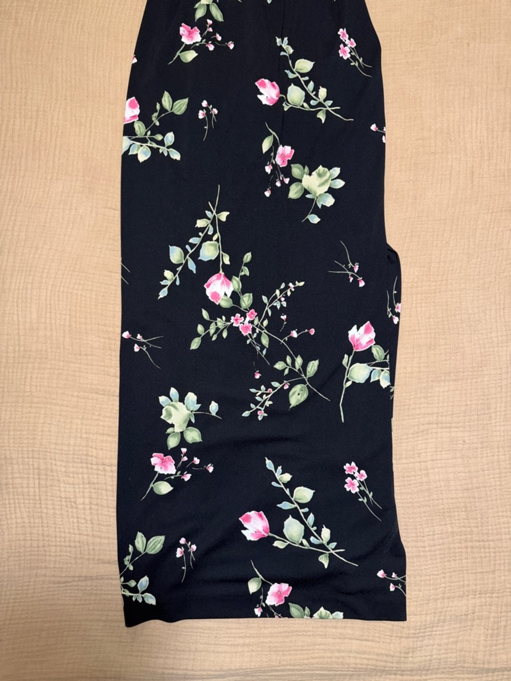 Vintage Arianna by Rachel Kaye Floral Spaghetti Strap Floral Prom Dress - Picture 4 of 7